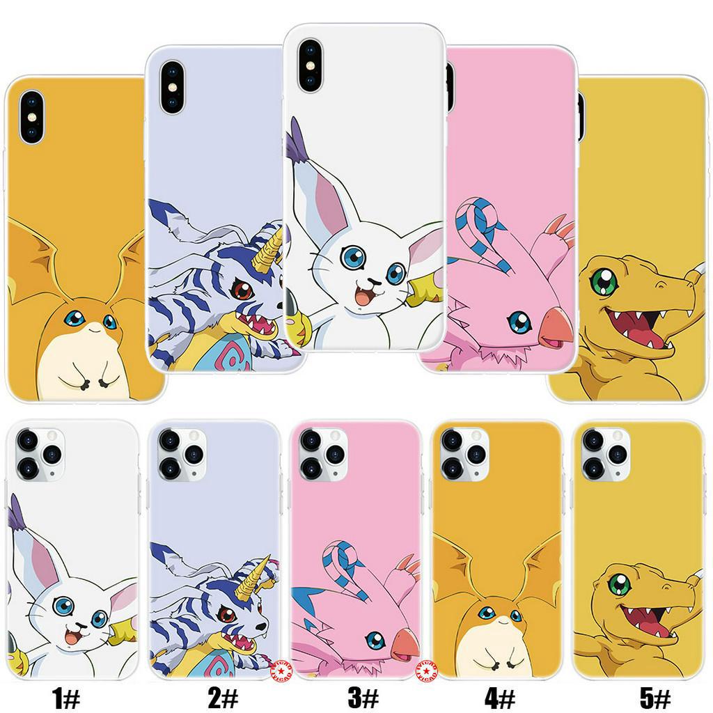 Ốp Điện Thoại Mềm Trong Suốt Hình Digimon NU30 Cho iPhone 5 5s 6 6s 7 8 Plus X XR XS Max