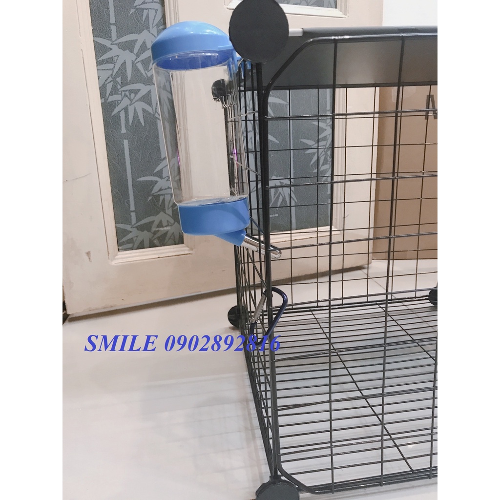 {ẢNH THỰC TẾ} TẶNG KÈM BÌNH NƯỚC, COMBO CHUỒNG 2 Ô LƯỚI GHÉP ĐA NĂNG CHO THÚ CƯNG CHÓ, MÈO TIỆN LỢI