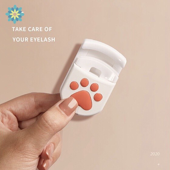 [Hàng mới về] Dụng Cụ Bấm Uốn Mi Hình Bàn Chân Mèo Dễ Thương Nhỏ Gọn Dùng Khi Đi Du Lịch