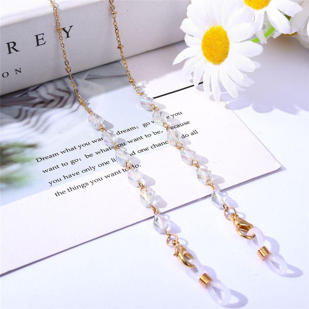 MOILYVN Dây Chuỗi Hạt Pha Lê Đeo Mắt Kính Chống Thất Lạc