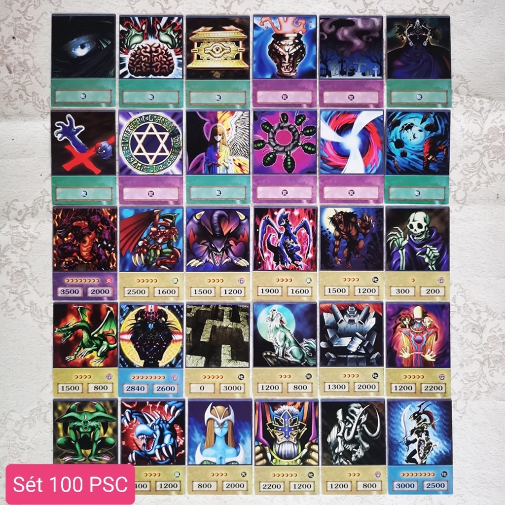 Sét 100 thẻ và 72 thẻ YuGiOh ngẫu nhiên, mạnh và hiếm