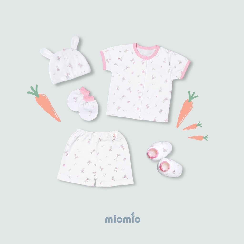 Set 5 Món Đồ Cộc Sơ Sinh MIOMIO - Cho Bé Trai, Bé Gái (Từ 0-3M), Vải Cotton