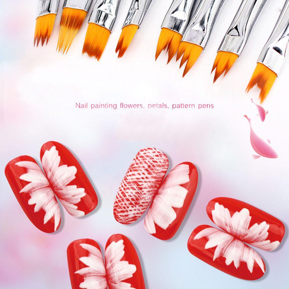 Set 24 / 8 Cọ Trang Trí Móng Tay Acrylic Dễ Dàng Tháo Rời