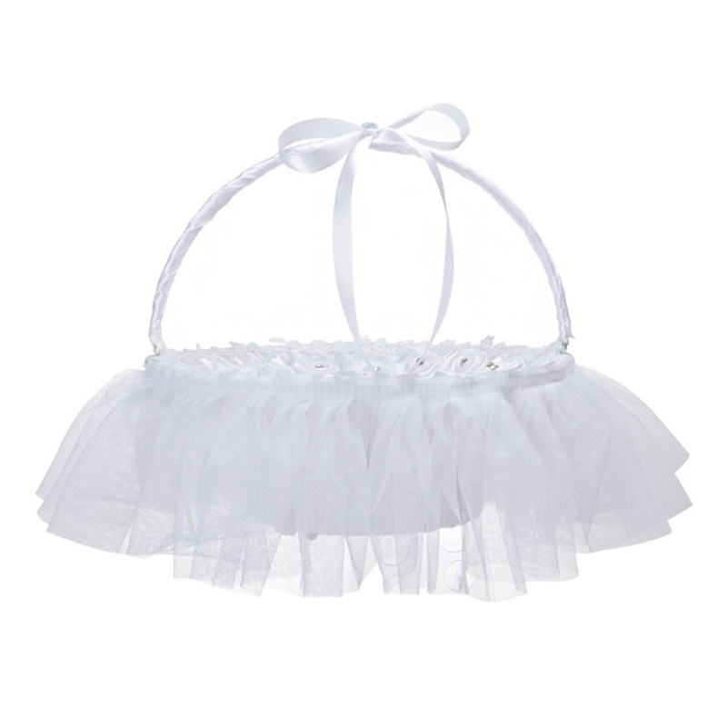 Giỏ Hoa Mộc Mạc Handmade Phong Cách Phương Tây Dùng Để Trang Trí Tiệc Cưới