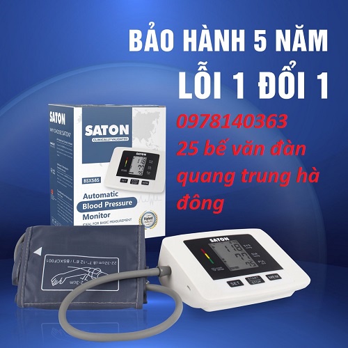 Máy đo huyết áp bắp tay tự động SATON - Thương hiệu chính hãng từ Đức (MẪU BSX585)