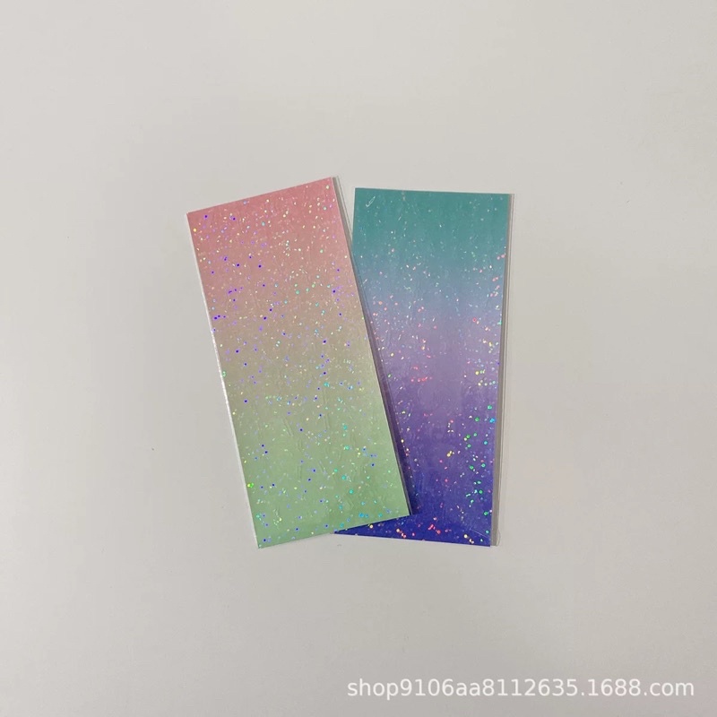 Set 2 Tấm Sticker Hình dán Hoa/butterfly lấp Lánh 2 lớp cắt trang trí Toploader