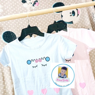 Áo thun họa tiết bé gái xinh xắn thun cotton thấm hút, mát mẻ tươi tắn