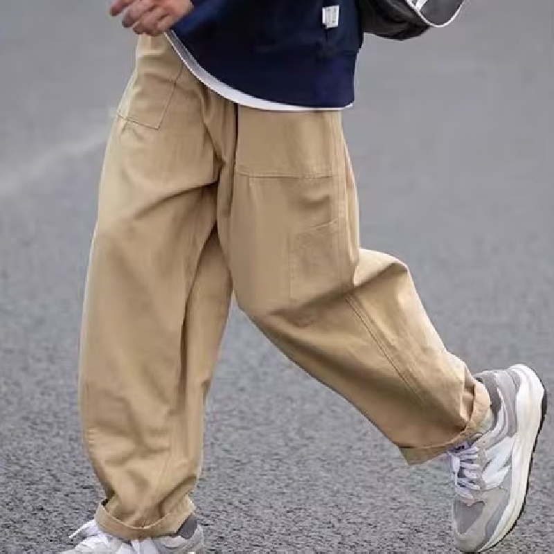 Quần Dài Dáng Rộng Phối Túi Lớn Siêu Bền Phong Cách Hip Hop Nhật Bản Thời Trang Cho Nam size M-3XL