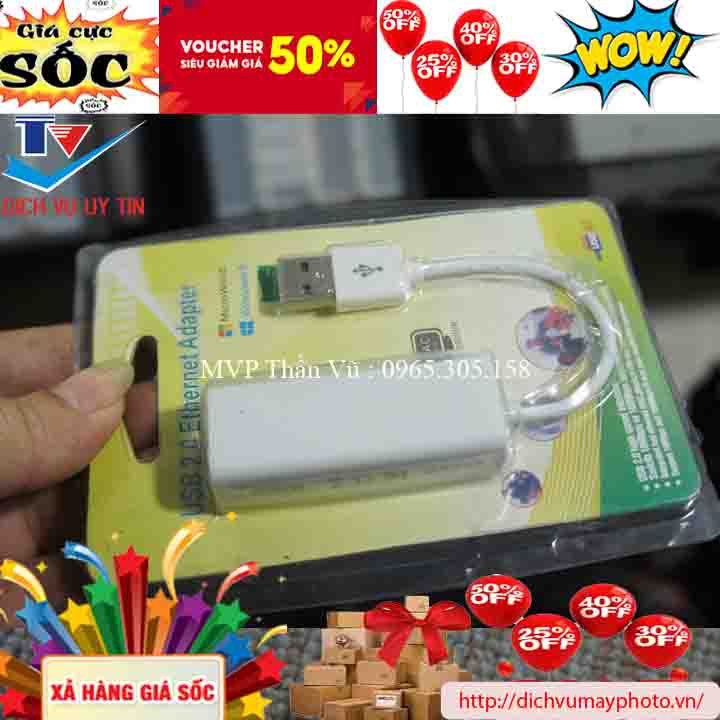 Cổng USB to LAN thuận lợi bền có bảo hành 3 tháng chất lượng sản phẩm