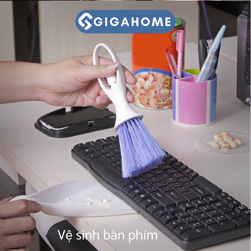 Bộ Chổi Xẻng Mini GIGAHOME Quét Bụi Bàn Phím, Xe Hơi, Bàn Thờ Tiện Lợi 7203
