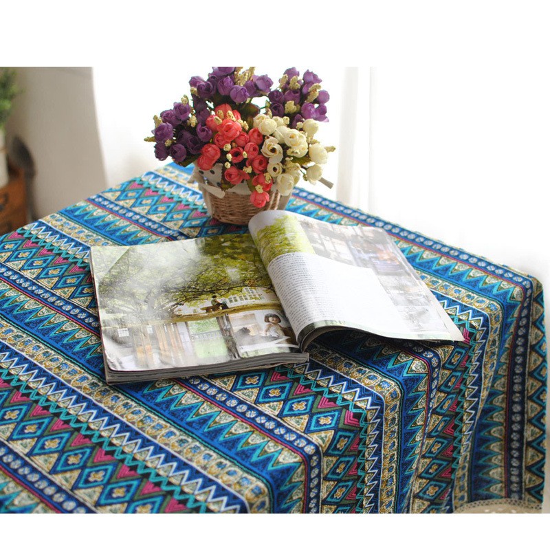 Ethnic style Southeast Asia Yunnan Lijiang net celebrity homestay decoration coffee table dining table cotton