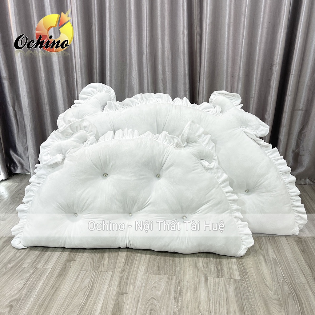 Gối Tựa Đầu Giường, Đệm Đầu Giường Mẫu Hoàng Gia Chữ Nhật Handmade 1M2-55 Và 1M6-75 ( Ảnh Thật Và Video)