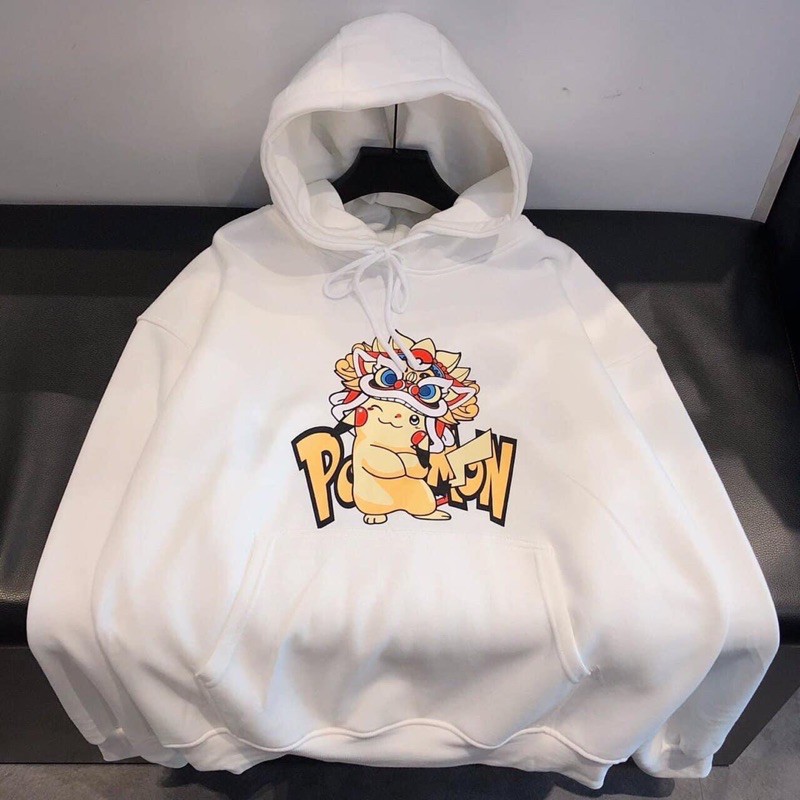 Áo hoodie nỉ pikachu