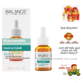 Serum ngừa mụn mờ thâm Balance Active Formula Niacinamide 15% Blemish Recovery 30ml