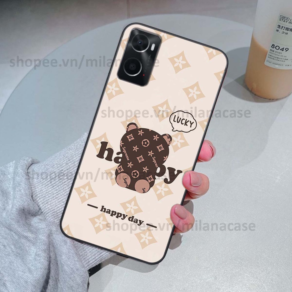 Ốp Oppo A76 gấu be@rBrick gấu Teddy Kaws siêu đẹp, phong cách, cá tính