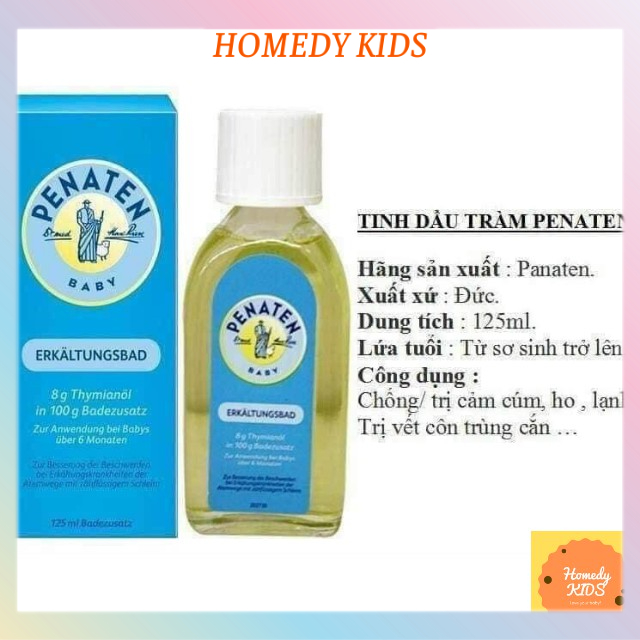 Tinh Dầu Tắm Chống Cảm Penaten Đức 125 ml Cho Bé Từ Sơ Sinh