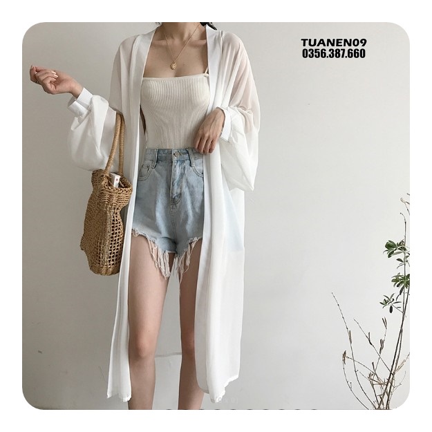 Aó choàng [hàng mới] vải voan mềm mịn,đi biên,đi chơi chông nắng nhẹ,feersize,tặng kèm nơ buộc tóc | BigBuy360 - bigbuy360.vn