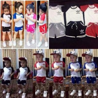 Set 2 bộ adidas cho bé từ 2-6 tuổi