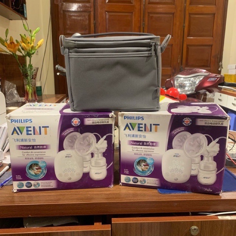 Chính hãng - Máy hút sữa điện đôi Avent hoa tuyết