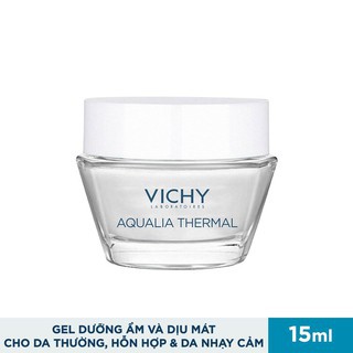 Minisize Vichy Kem Dưỡng Ẩm Cung Cấp Nước Dạng Gel Giúp Da Trông Mịn Màng, Tươi Sáng Hơn Aqualia Thermal 15ml