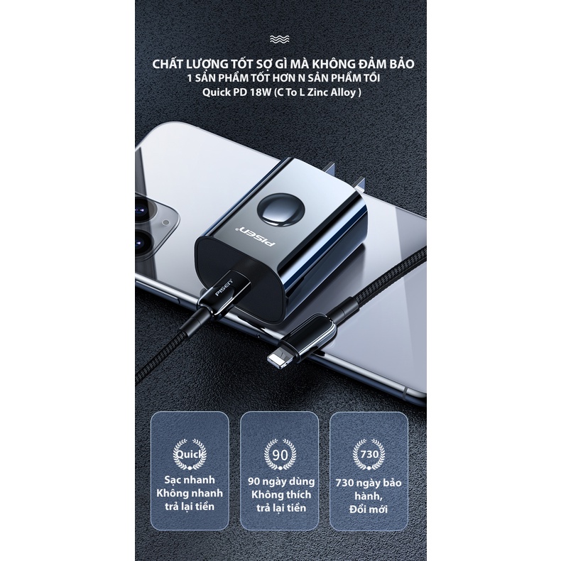 Combo củ sạc dành cho Iphone 18W - Hàng Chính Hãng