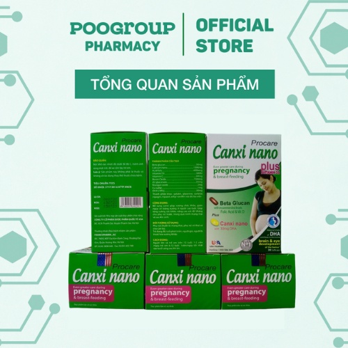 Viên uống CANXI NANO PROCARE - bổ sung canxi cho phụ nữ chuẩn bị mang - phụ nữ có thai và cho con bú