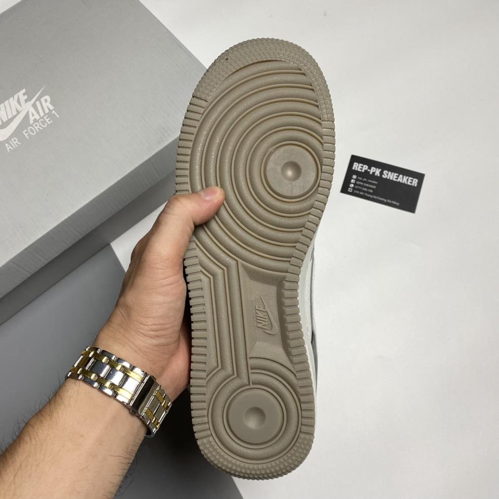 Giày Air AF1 Foce 1 Trắng Xám Lông Chuột, Giày Thể Thao Af1 Xám Trắng Dễ Phối Đồ Hot 2022 Full Box Bill