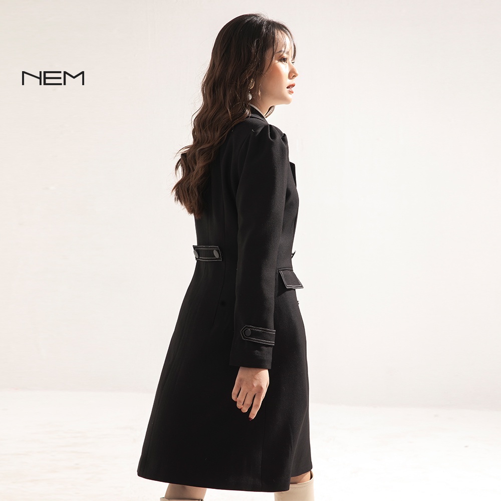 Măng tô nữ thiết kế cao cấp dáng dài NEM Fashion AK30322
