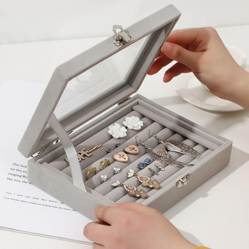 Hộp Đựng Nhẫn Bằng Nhung Bền Bỉ Chất Lượng Cao