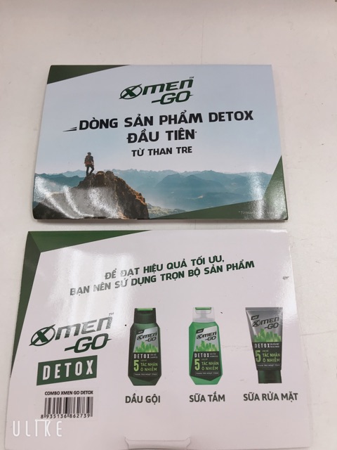 combo 3 gói: dầu gội + sữa tắm + sữa rửa mặt Xmen