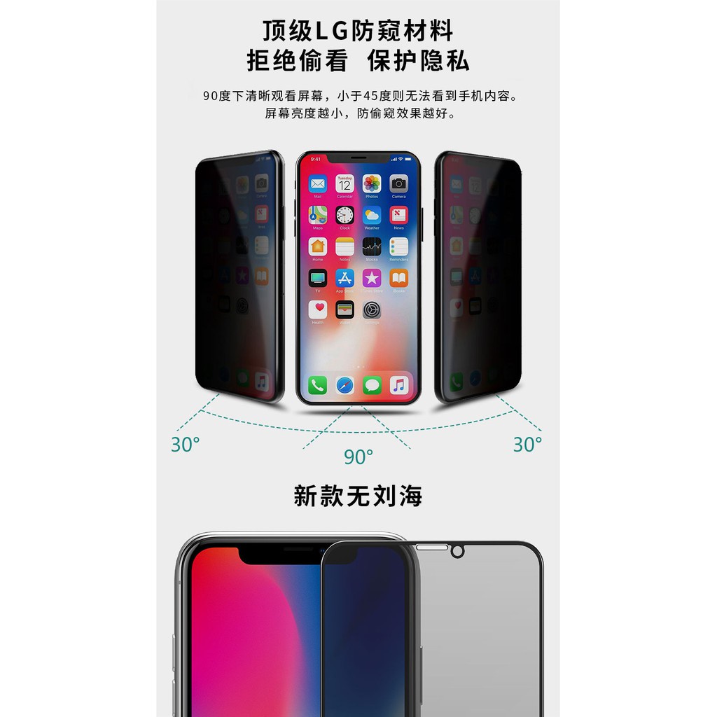 [ hot sale ] [Đã có Pro Max] Kính cường lực chống nhìn trộm Full màn KINGKONG 4D WK DESIGN cho iPhone