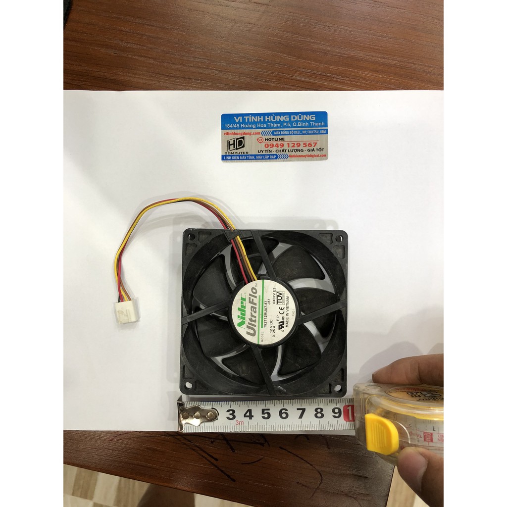 fan case, quạt gió cho case, fan 8cm, 9cm, 12cm fan bi hiệu foxcon, fan trâu