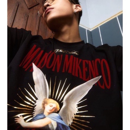 Áo phông nam nữ MIKENCO chính hãng cao cấp in thiên thần Fallen Angel 5D, Áo thun local Unisex cộc tay cổ tròn ulzzang
