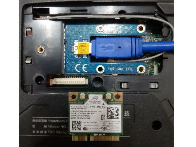 Riser Mini PCIE to PCIE 16x Lắp VGA rời cho Laptop (EGPU)