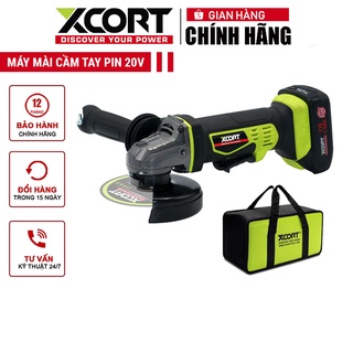 Máy mài cầm tay dùng pin 20v xcort model xdc21-115d lưỡi 115mm kèm túi dụng cụ