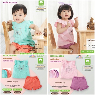 (4 tuổi) Bộ cộc tay bé gái Lullaby - chất cotton SLUB cao cấp mềm thoáng, kháng khuẩn (NH656P)