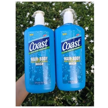 Sữa tắm gội nam Coast Hair & Body Wash Classic Scent 946ml