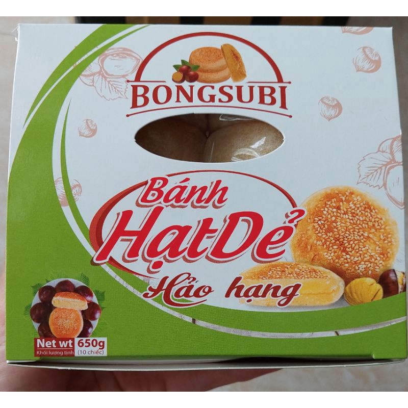 Combo 5h bánh hạt dẻ Lào Cai loại hảo hạng hộp xanh