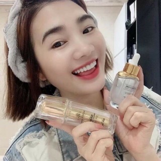 Combo Kem Face Nano và Serum Sâm Tố Nữ Huyền Phi Tặng Mặt Nạ Trắng Da