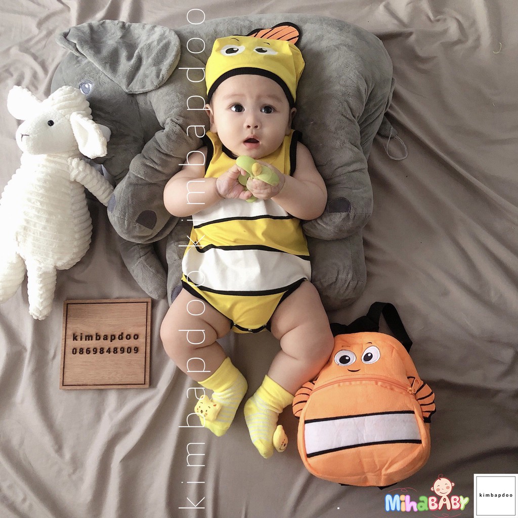 Bộ Bodysuit Cho Bé In Hình Cá Nemo - BDS_NEMO