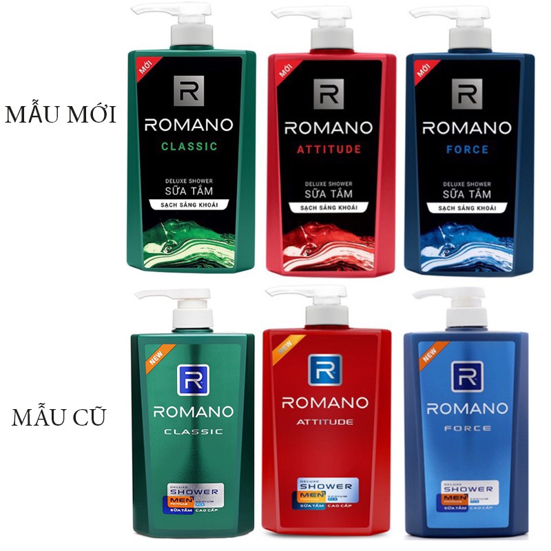 Sữa Tắm Cao cấp Romano 650ml