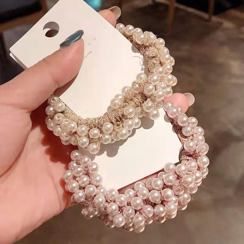 Dây buộc tóc chùm nho, cột tóc đính ngọc cute mã DB4 tại KepTocMot