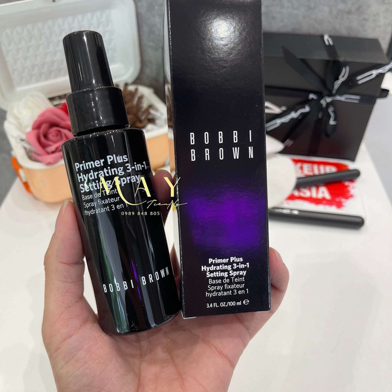 Xịt Khoáng Cấp Ẩm Giữ Lớp Trang Điểm Lâu Trôi BobbiBrown Primer Plus 100ml