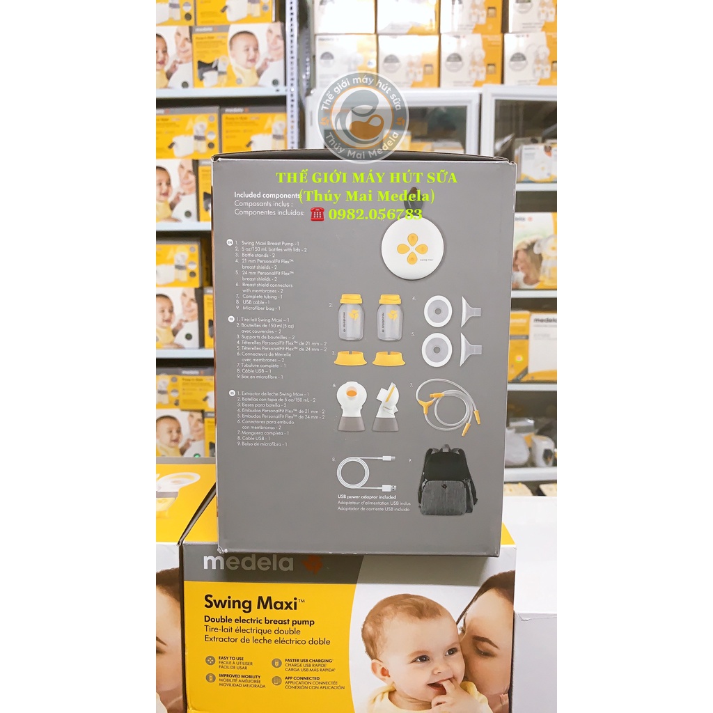 Máy hút sữa Medela Swing Maxi Flex nguyên tem