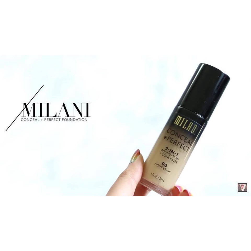 Kem nền MILANI Conceal + Perfect 2 in 1 Foundation &amp; Concealer (30ml)