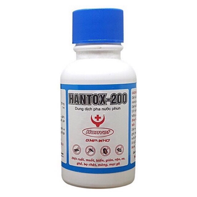 DUNG DỊCH DIỆT RẬN, BỌ CHÉT HANTOX 200 chai 100ml