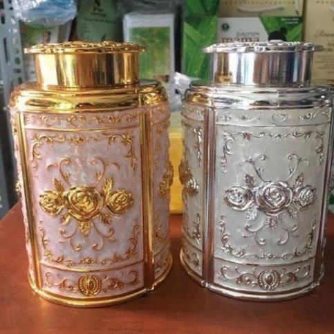 Hộp đựng chè giả cổ💖FREESHIP💖Hộp đựng chè  hợp kim, phong cách hoàng gia sang trọng lịch sự - nhiều màu sắc