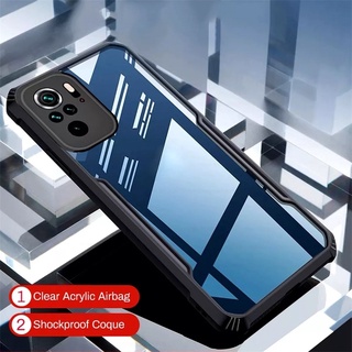 Casing Redmi Note 12  Redmi Note 11 Note 10 10Pro 10S Xiaomi POCO X3 GT 9T 9A 9C 9S 9Pro Note8 Note7 POCO M3 X3 NFC X3Pro Acrylic Transparent Anti-Fall Gear Bumper Phone Case