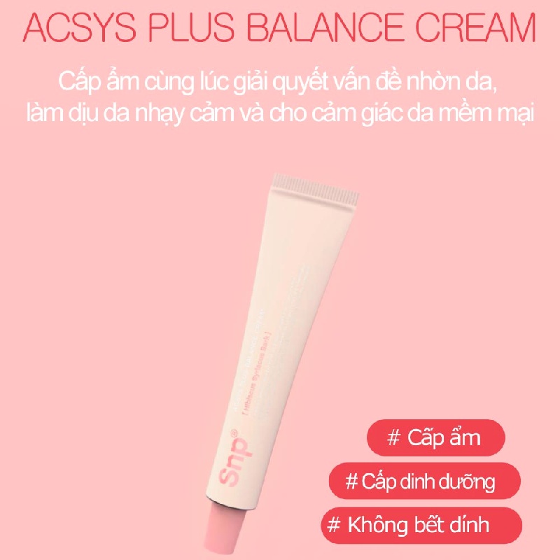 Kem Dưỡng Da Mụn Acsys Plus Balance Cream Làm Dịu Cấp Ẩm Cân Bằng Dưỡng Chất Cho Da Mụn