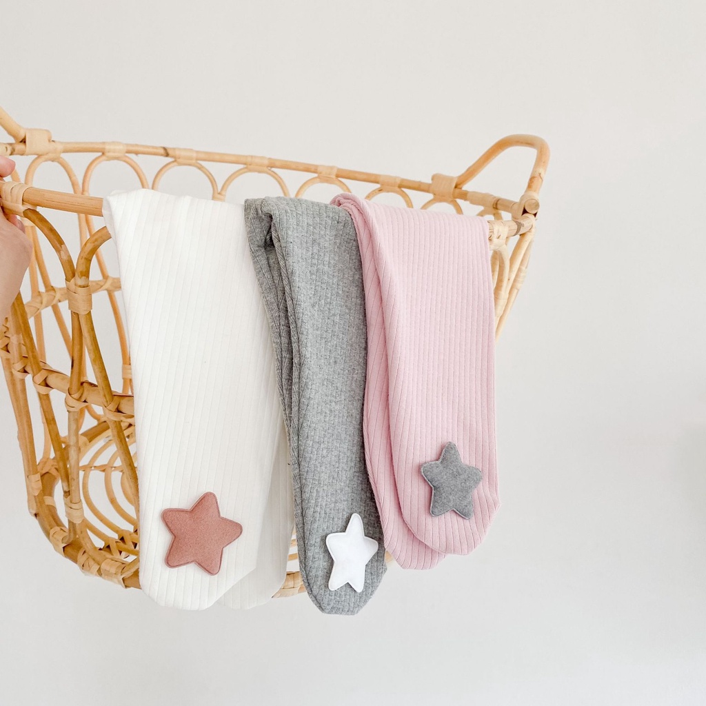 Quần Legging Đính Hình Ngôi Sao 3D Cho Trẻ Sơ Sinh